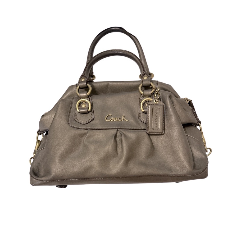 Coach Pewter satchel purse
